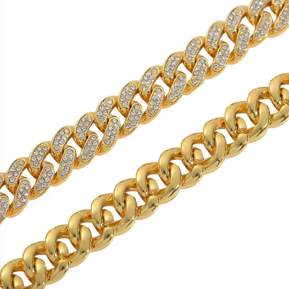 צמיד קובני מנצנץ לגברים - roylux.co.iL
